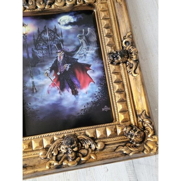 Alchemy Carta plastic photo frame skull skeleton Duke scary Halloween home decor - Picture 3 of 8